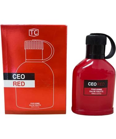 CEO RED Cologne for Men Eau De Toilette (Inspired by Hugoo Boss) 3.4oz/100ml Natural Spray Long Lasting