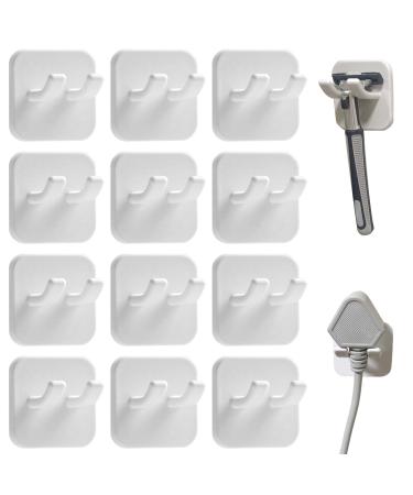 Lianchen 8 pieces bathroom glue razor bracket shower razor razor razor holder holder self -adhesive no drilling wall -mounted double hooks for home kitchen bathroom office (white) - Buy Online on GoSupps.com