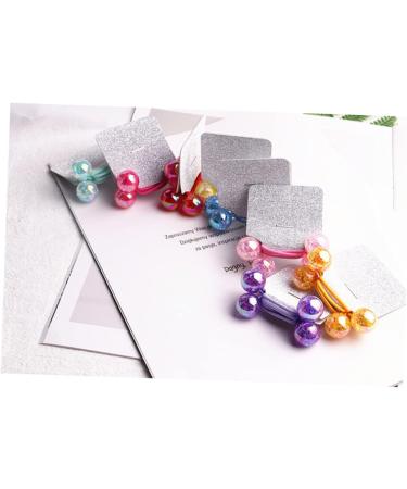 VINTORKY 3 Pairs of Crispy Hair Bow Blue Hair Bobbles Children's Hair Bobbles with Balls Bubble Ponytail Elastic Band Hair Rope Children's Bun Hair Accessories for Girls Toddlers Axel Large - Buy Online on GoSupps.com