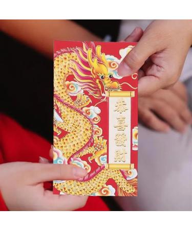 Spring Festival 30pcs Red Envelopes 2024 Hong Bao Dragon Year Red Envelopes New Year Money Packets Lucky Bless - Buy Online on GoSupps.com