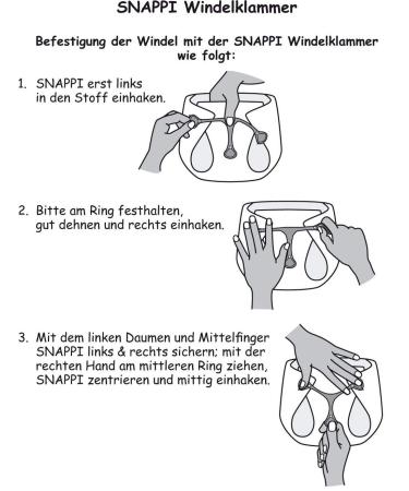 3x Snappi Diaper Clips - Bright Colors for Comfy Cloth Diapering | International Shipping - Buy Online on GoSupps.com