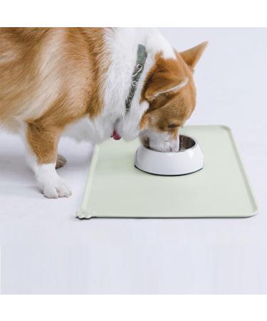 Buy AUDWUD Silicone Waterproof Pet Feeding Mat - Anti-Slip Dog & Cat Bowl Mat 53x38 cm - Beige - Buy Online on GoSupps.com