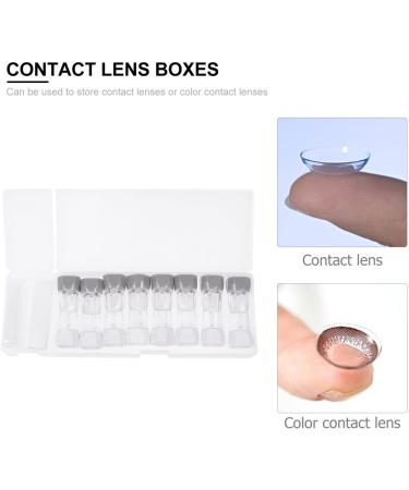 Heallily 8-Piece Compact Contact Lens Case Kit - Travel Eye Lens Container & Cosmetic Storage - Gray - Buy Online on GoSupps.com