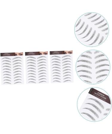PLAFOPE Eyebrow Sticker 3 Sheets Waterproof Eyebrow Stickers Makeup Tools False Peel Fake Eyebrow Stickers Cosmetic - Buy Online on GoSupps.com