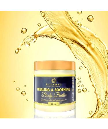 KIYAMEL Healing Soothing Body Butter for Sensitive Skin 8oz | Pure Gentle Moisture with Shea & Mango Butter Calendula & Tamanu Oils - Buy Online on GoSupps.com