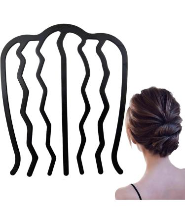 1Pc Hair Comb - U Shaped Fine Hair Side Combs French Twist Hair Combs | Unique Women Bridal Hair Side Combs Multipurpose Hairstyling Tools Vintage Metal Hair Combs for Wedding Casual - Buy Online on GoSupps.com