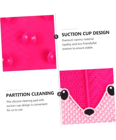 Housoutil Fox Scrub Makeup Silicone Makeup Brush Cleaner Brush Cleaning Makeup Brush Washing Tool Makeup Brush Drying Rack Makeup Brush Color Remover With Suction Cup Silica Gel Sucker 17x15cm Rosy - Buy Online on GoSupps.com