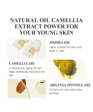 HKH Camellia Vitamin C Anti-Aging Serum | Anti-Wrinkle Face Essence with Niacinamide for Women - Tighten Skin & Reduce Fine Lines - Buy Online on GoSupps.com