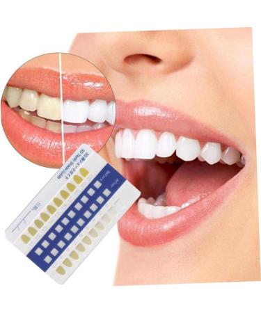 Mobestech 5 Sets 20pcs Tooth Color Card Label - PVC Dental Tools for Oral Care | International Shipping Available - Buy Online on GoSupps.com