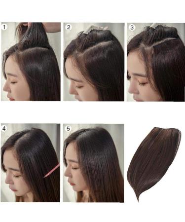 Real HuMale Clip in Bangs Black One Piece Hair Side Swept Clip in Fringe Bangs Hair Extensions 1 Pc - Buy Online on GoSupps.com