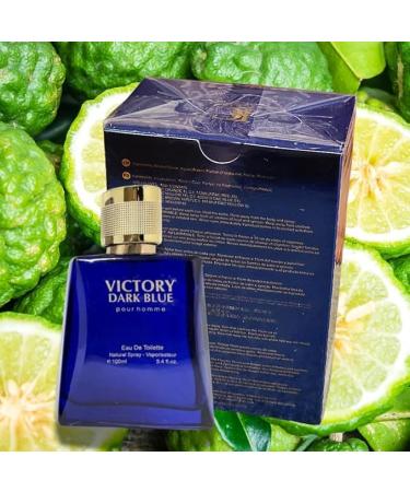 POUR HOMME VICTORY DARK BLUE EAU DE TOILETTE 3.4 FL. OZ Aromatic Fougere fragrance for Men. - Buy Online on GoSupps.com