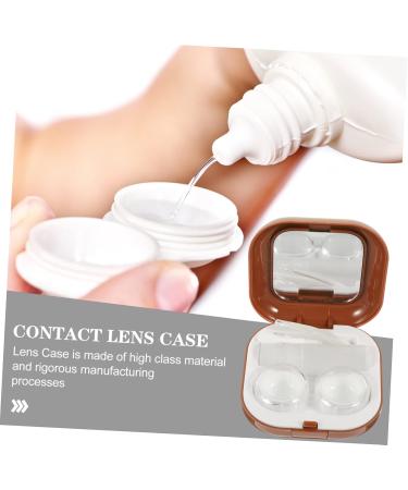 Ultechnovo Contact Lens Organizer with Tweezer Tool - Travel Case for Colored Eye Contacts 2 Sets of Lens Containers Compact ABS Design 7.3x7.3x2.6cm - Buy Online on GoSupps.com