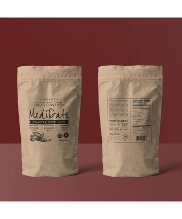 MEDIDATE Coffee Alternative - Date Seeds + Cacao + Cinnamon Blend | Prebiotics & Polyphenols | Caffeine-Free (12 oz) - Buy Online on GoSupps.com