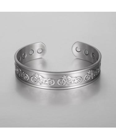 Enermagix Magnetic Copper Bracelets for Men & Women | 99.9% Solid Copper Cuffs with 3533 Gauss Magnets - Buy Online on GoSupps.com