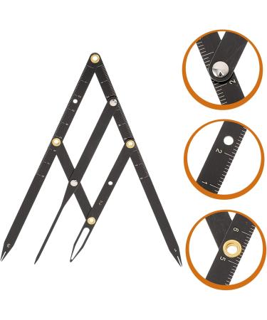 Angoily 5 pcs Mean Measure Three-point Steel Stencils Metal Generation Golden Tools Stainless Gadgets 25x5x0.6cmx5pcs Blackx5pcs - Buy Online on GoSupps.com