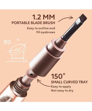  Generisch 2 Pack Waterproof Eyebrow Tattoo Transfer Gel Waterproof Stain Resistant Lasting 3 Days Easy Peel Off Eyebrow Gel 01# Black Grey - Buy Online on GoSupps.com