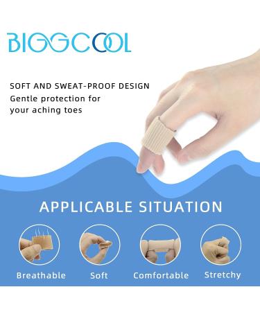 Biggcool Breathable Gel Toe Protectors - Corns, Blisters & Calluses Prevention - Buy Online on GoSupps.com