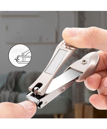 OUSIKA Nail Clippers Nail Clippers Stainless Steel Fingernail Toenail Cutter Tools Pedicure Manicure Trimmer Scissor Nails - Buy Online on GoSupps.com