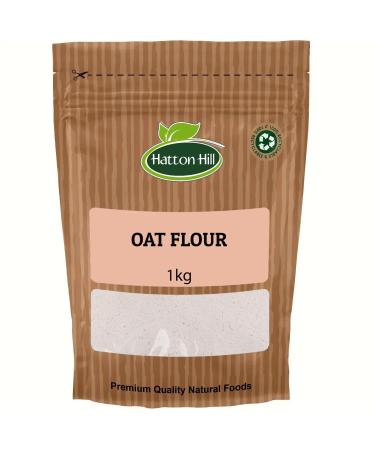 Oat Flour 1kg by Hatton Hill Low-Carb Oat Flour with Protein & Dietary Fiber Vegan for Baking Cooking & More Non-GMO