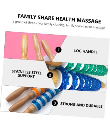Doitool 3-Stage Gear Massage Roller - Manual Muscle Massager for Neck & Sore Muscles | Fitness & Yoga Accessories - Buy Online on GoSupps.com