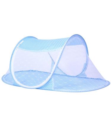 CdyBox Portable Travel Tent Pop Up Playpen Instant Mosquito Net (Blue)