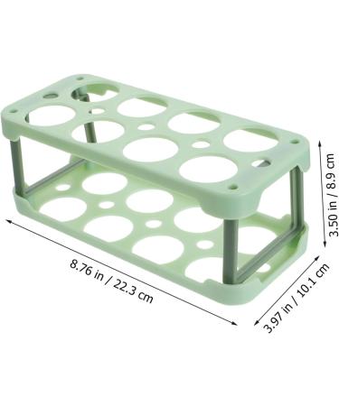 Hemobllo Box Egg Carton Eggs Egg Keeper Egg Storage Case Refrigerator Egg Tray Egg Grid Household re-usable Green 22.3X10.1X8.9CM - Buy Online on GoSupps.com