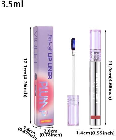 Renopfect Lip Liner Long Lasting Color Peeloff Matte Peeloff Makeup long lasting makeup lipstick for travel daily use photography work peel dating party christmas holiday work 03 - Buy Online on GoSupps.com