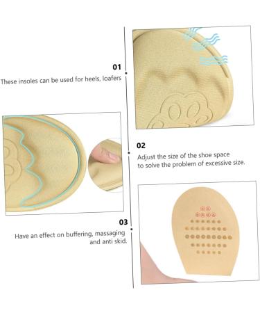 FOMIYES 12 Pairs Forefoot Half Size Pads | Metatarsal Cushions & Ball Shoe Adhesive Insoles for Comfort - Buy Online on GoSupps.com