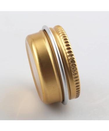 Zeoabsy 24 Pieces 10ml Gold Aluminum Empty Doses - Screw Lid Round Tins for Cosmetics Candles & Ointments - Includes 6 Spatulas - Buy Online on GoSupps.com