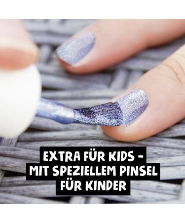 Minico Premium Kinder Nailack Glitter Blue - Removable Child-Friendly Vegan & Sustainable | Water-Based Dermatologically Tested - Buy Online on GoSupps.com