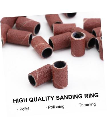 FOMIYES 100pcs Cylindrical Polishing Grinding Polisher Medium Sanding Band Ceramic Drill Bit Grit Woodcarving Sanding Grit Sanding Bands Manicure Sanding Bands Nail Grinding Head medium As Shown - Buy Online on GoSupps.com