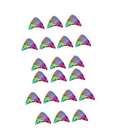 Beavorty 20 pcs hairpin accessories sequin material sequin ornaments Sequins cat ear ornaments Headdress DIY 1 count (Pack of 1) Colorfulx2pcs