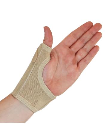Solace Bracing Thumb Support Max - British Made, NHS Supplied - Thumb Spica Splint for CMC Pain, Arthritis, Tendonitis - Beige XL Left Hand - Buy Online on GoSupps.com