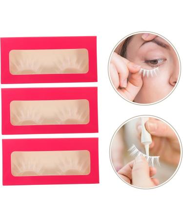 minkissy 12 Pairs Makeup False Eyelashes Drama Lashes Masquerade Makeup Accessories Natural Eyelashes Cosmetic Lashes False Lash Extensions Fake Lashes White Cosplay Extend Fiber 3d - Buy Online on GoSupps.com