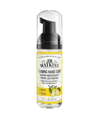 J.R. Watkins Lemon Foaming Hand Soap 1.6 Fl Oz Travel Size 6 Pack - Made in USA, Cruelty-Free for Bathroom or Kitchen - Buy Online on GoSupps.com