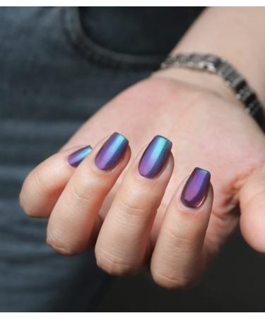 Buy Chrome Holographic Glitter Nail Polish - Iridescent Green Blue Nail Art Varnish 1 Fl Oz - International Shipping Available - Buy Online on GoSupps.com