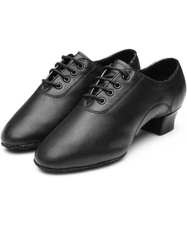 Boys Modern Dance Shoes - Black Leather Lace Up Ballroom Latin Dance Boots (Size 31) - Buy Online on GoSupps.com