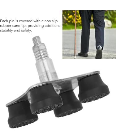 Metal Cane Tip Metal Walking Stick Base Aluminum Alloy Easy to Install 4 Pronged 19MM Dia Self Standing for Disabled - Buy Online on GoSupps.com