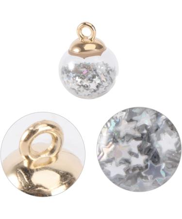 Zerodeko 30pcs Diy Accessories Earrings Jewlery Decor Diy Accessory Diy Handmade Accessory Earring Accessory Sequined Balls Sequined Adornment Glass Ball Pendant Crystal Supplies - Buy Online on GoSupps.com
