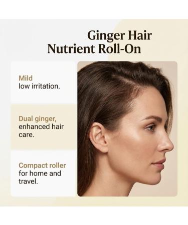  XINRAN Ginger essential oil roll-on for hair 7-day nourishing ginger scalp roll-on ginger growth oil 7-day intense moisturizing serum for dry damaged and rough hair (4 pcs) - Buy Online on GoSupps.com
