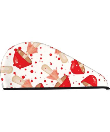 Microfiber Hair Drying Cap | Cute Mushroom Towel Wrap | Soft Absorbent Quick-Dry Hair Towel for Curly Long & Thick Hair - Buy Online on GoSupps.com