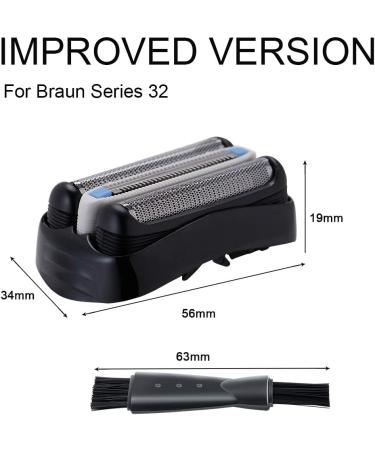 32B Foil & Cutter Shaver Replacement for Braun Series 3 - Compatible with 301S 310S 320S 330S 340S 360S 380S 3000S 3020S 3040S 3080S - Buy Online on GoSupps.com