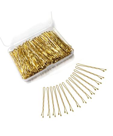200 Counts Bobby Pins  Magicalmai 2 Inches Blonde Hair Pins with Box for Thick Thin Hair  Invisible Wave Hairgrip  Mini Hairpin Bobbie Pins Bulk for Women Lady Girls Kids 200 Count (Pack of 1) Blonde