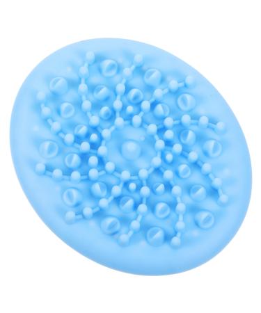 Massage Brush Silcone Body Scrubbers Anti Massager Body Massage Tool Scalp Shampoo Brush Wear-Resistant Body Massager Body Supply Take a Bath Remover Blue 12x10x5.9cm