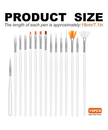 Piaopiaoniu 18 Piece Nail Art Equipment Set - Stainless Steel Cups and 15 Brushes for Acrylic Nails - Nail Powder Holder with Lids - Nail Art Tools - Buy Online on GoSupps.com
