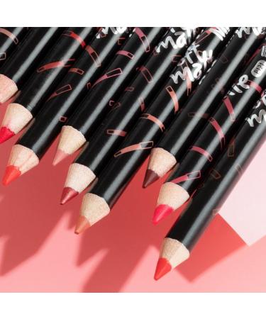LALAFINA 36 Pcs Matte Lip Liner Pencil Lip Liner Set Smooth Makeup Lip Liner Pencil Long Lasting Matte Lip Liner Pencil Matte Lipstick Pen Black Lip Liner for Women 1 count (Pack of 1) As Shownx3pcs - Buy Online on GoSupps.com