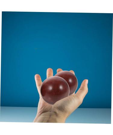 Magiclulu Handball Fitness Balls - Handwritten Wooden Massage Balls for Relaxation & Therapy | Premium Mahogany & Jade Beads - Buy Online on GoSupps.com