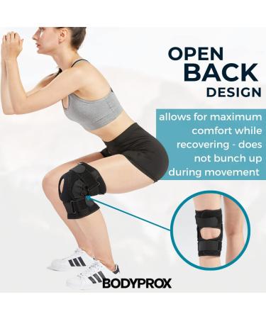 Hinged Knee Brace for Men and Women - Support for ACL, Tendon, Ligament, Meniscus Injuries (Large) - Buy Online on GoSupps.com