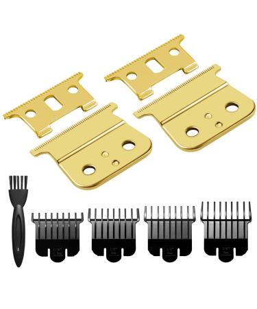 T Outliner Blades for Andis T Outliner, Andis GTX, T Outliner Replacement Blade Andis GTX Replacement Blade (Gold Steel T Blade + Gold Steel Blade) Gold+Steel