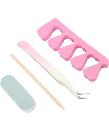 Stainless Steel Manicure Tools Set for Dead Skin Removal with Tweezers Toe Separator Wood Stick Sand Bar Professional Nail Care Kit - Buy Online on GoSupps.com